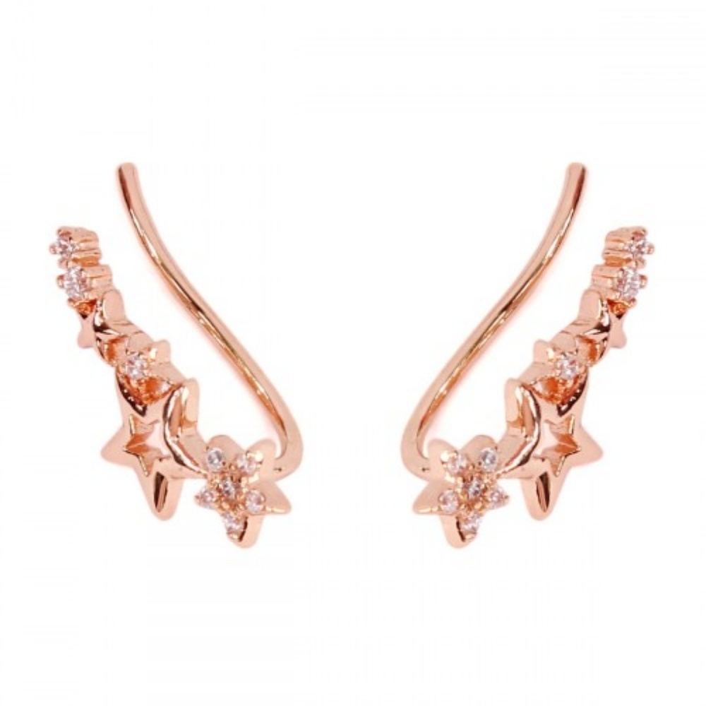 Shooting Star Crawler Earrings - Picture 2 of 3